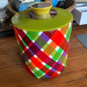 Mid century Colony Plaid Bucket